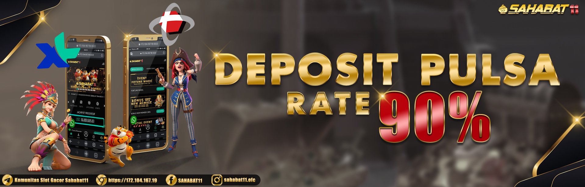 DEPOSIT PULSA RATE TERTINGGI 90%