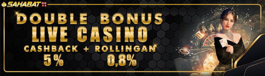 DOUBLE BONUS CASHBACK + ROLLINGAN LIVE CASINO